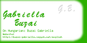 gabriella buzai business card